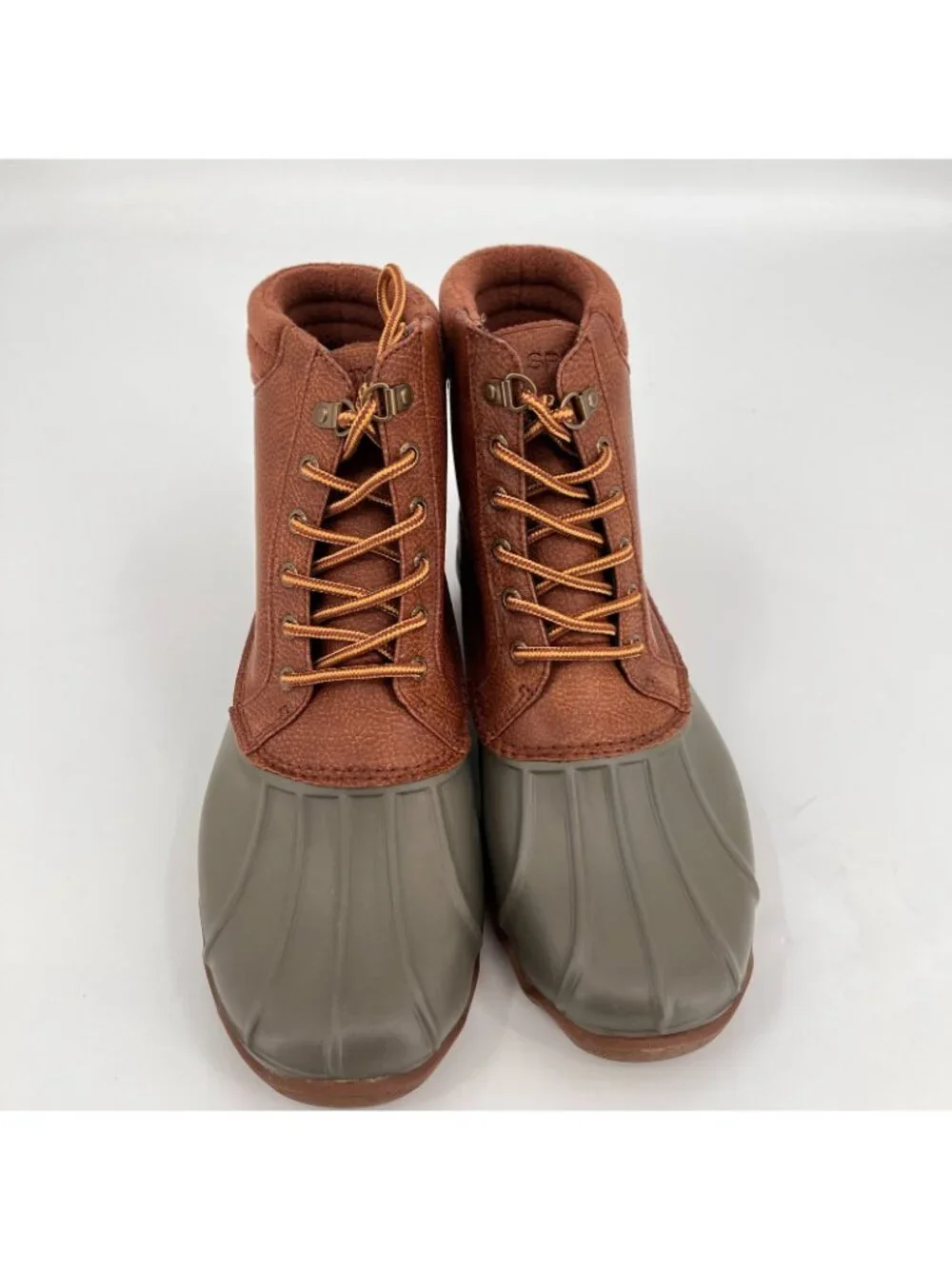 Men's Sperry Avenue Synthetic Duck Boot Tan / Olive, Size 9.5 M